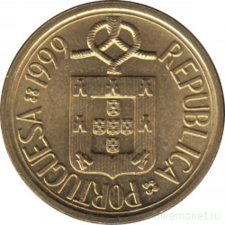 Монета. Португалия. 10 эскудо 1999 год.