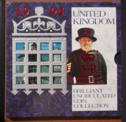 Монета. Великобритания. Годовой набор 1994 год. В буклете.