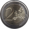 Монета. Латвия. 2 евро 2022 год. Финансовая грамотность. рев.