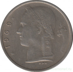 Монета. Бельгия. 1 франк 1969 год. BELGIE.