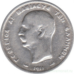 Монета. Греция. 1 драхма 1911 год.