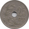 Монета. Бельгия. 25 сантимов 1927 год. BELGIQUE. рев.