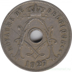 Монета. Бельгия. 25 сантимов 1927 год. BELGIQUE.