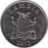 Монета. Замбия. 5 нгве 2013 год. ав.