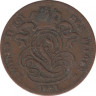 Монета. Бельгия. 1 сантим 1901 год. (des Belges). ав.