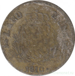 Монета. Королевство Бавария. (Германский союз). 1 крейцер 1810 год. Максимилиан I.