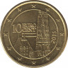Монета. Австрия. 10 центов 2015 год. ав.