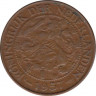 Монета. Суринам. 1 цент 1957 год. ав.