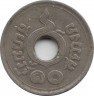 Монета. Тайланд. 10 сатанг 1920 (2463) год. рев.