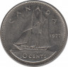 Монета. Канада. 10 центов 1977 год. ав.