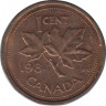 Монета. Канада. 1 цент 1984 год. ав.