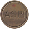 Жетон парковочный. Франция. "ASPI".