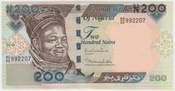 Банкнота. Нигерия. 200 найр 2010 год. Тип 29i(2).