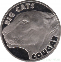 Монета. Сьерра-Леоне. 1 доллар 2020 год. Большие кошки. Леопард.