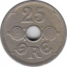 Монета. Дания. 25 эре 1934 год. рев.