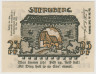 Бона. Нотгельд. Германия. Город Штернберг. 25 пфеннигов 1922 год. Вариант 1268.1.2. рев.
