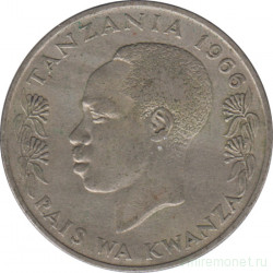 Монета. Танзания. 1 шиллинг 1966 год.