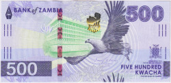 Банкнота. Замбия. 500 квач 2024 год. Тип W67.