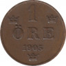 Монета. Швеция. 1 эре 1905 год. ав.