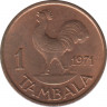 Монета. Малави. 1 тамбала 1971 год. ав.