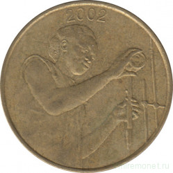 Монета. Западноафриканский экономический и валютный союз (ВСЕАО). 25 франков 2002 год.