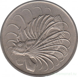 Монета. Сингапур. 50 центов 1975 год.