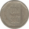 Монета. Перу. 1 соль 1991 год. рев.