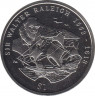 Монета. Великобритания. Британские Виргинские острова. 1 доллар 2002 год. Уолтер Рэйли. ав.