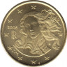 Монета. Италия. 10 центов 2006 год. ав.
