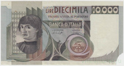 Банкнота. Италия. 10000 лир 1978 год. Тип 106a(2).
