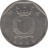 Монета. Мальта. 50 центов 1998 год. ав.