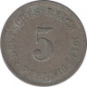 Монета. Германия (Германская империя 1871-1922). 5 пфеннигов 1914 год. (А). ав.