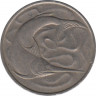 Монета. Сингапур. 20 центов 1975 год. рев.