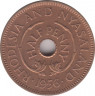 Монета. Родезия и Ньясалэнд. 1/2 пенни 1956 год. ав.