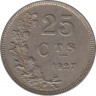 Монета. Люксембург. 25 сантимов 1927 год. ав.