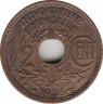 Монета. Французский Индокитай. 1/2 сантим 1936 год. ав.