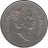 Монета. Канада. 5 центов 2001 год. (без отметки монетного двора). рев.