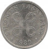 Аверс.Монета. Финляндия. 5 пенни 1989 год.