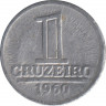 Монета. Бразилия. 1 крузейро 1960 год. ав.