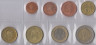 Монеты. Австрия. Набор евро 8 монет 2002 год. 1, 2, 5, 10, 20, 50 центов, 1, 2 евро. ав.