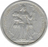 Монета. Французская Океания. 2 франка 1949 год.