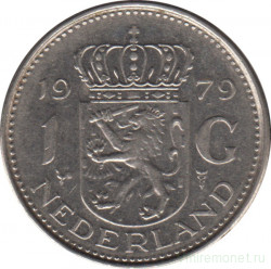 Монета. Нидерланды. 1 гульден 1979 год.