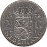 Монета. Нидерланды. 2.5 гульдена 1972 год. ав.
