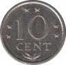 Монета. Нидерландские Антильские острова. 10 центов 1979 год. рев.