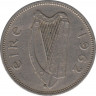 Монета. Ирландия. 1 шиллинг 1962 год. ав.