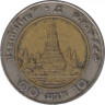 Монета. Тайланд. 10 бат 2006 год. ав.