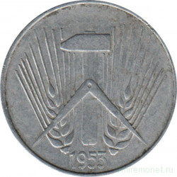 Монета. ГДР. 10 пфеннигов 1953 год (Е).