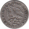 Монета. Мексика. 1/2 реала 1822 год. рев.