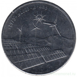 Монета. Алжир. 10 динаров 2023 (1445) год. Ветряная электростанция.