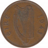 Монета. Ирландия. 1 пенни 1943 год. ав.